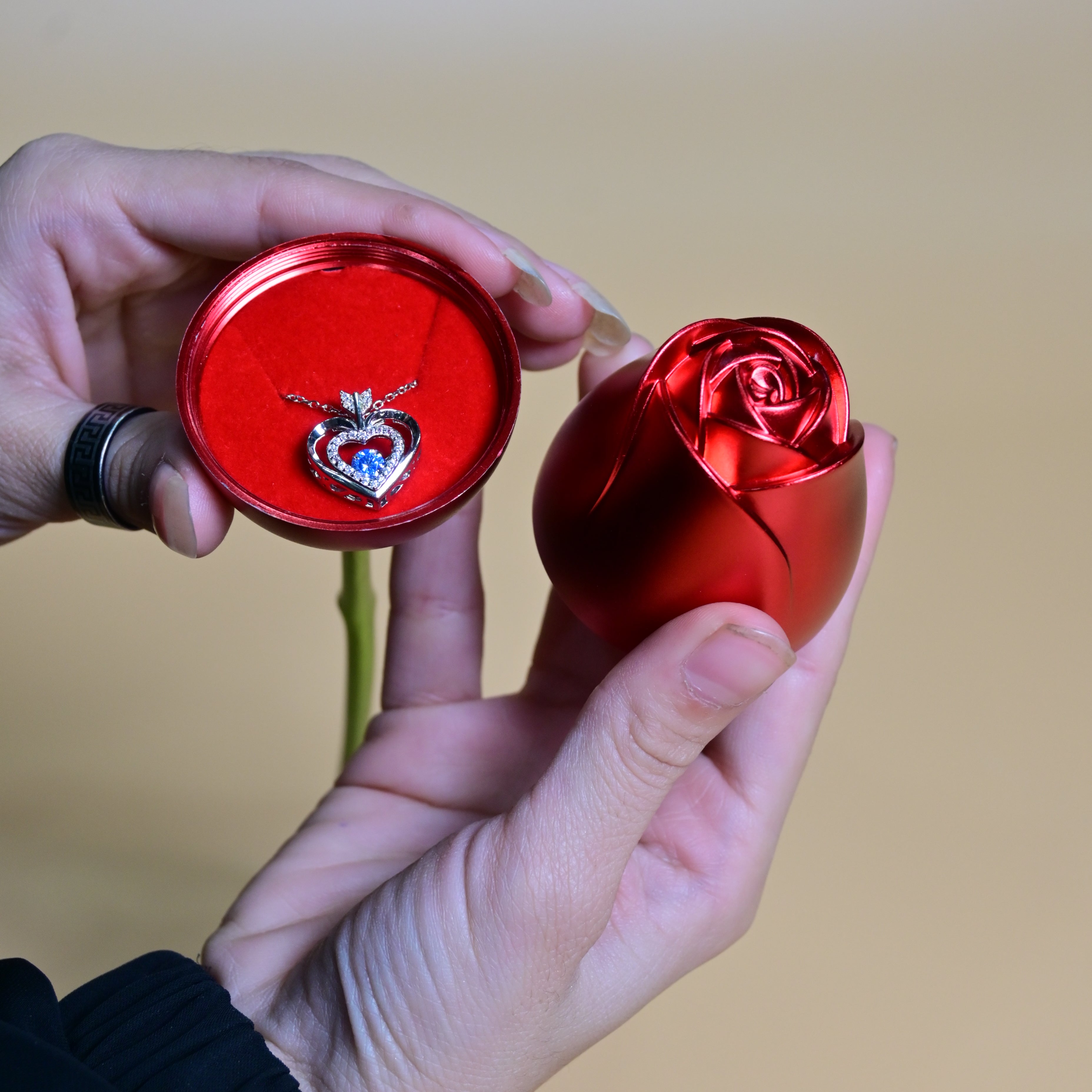 Eternal Rose Treasure Box with Hidden Jewellery.