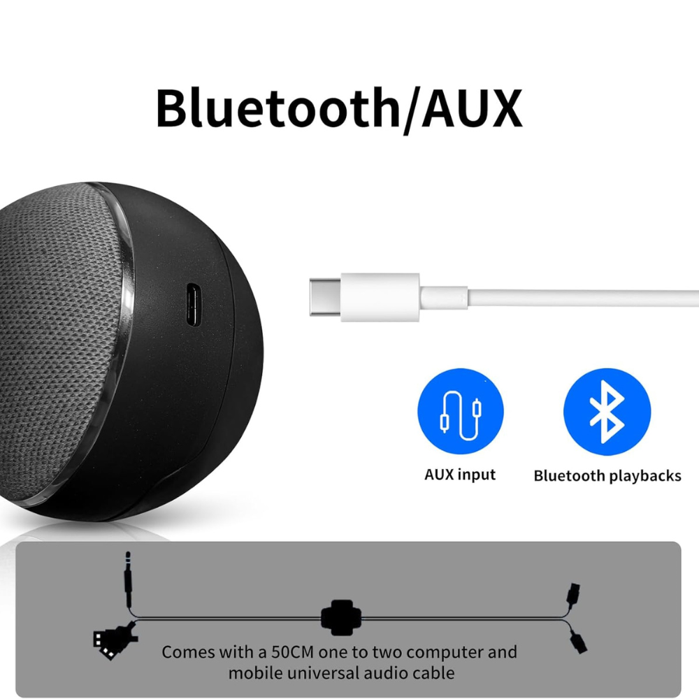 EchoSphere Portable Bluetooth Speaker - 360°HD Sound