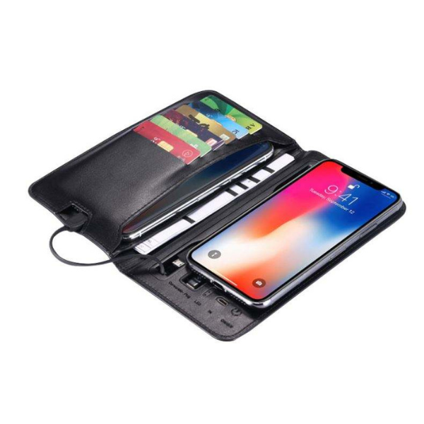Portable Power Wallet & Phone Charger With Custom name & Logo.