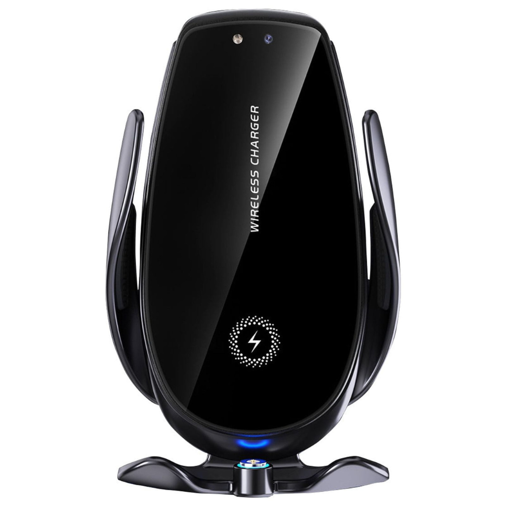 Smart Sensor Car Phone Wireless Charger, 15W Fast Charging Auto-Clamping Car Phone Holder for iPhone & Android