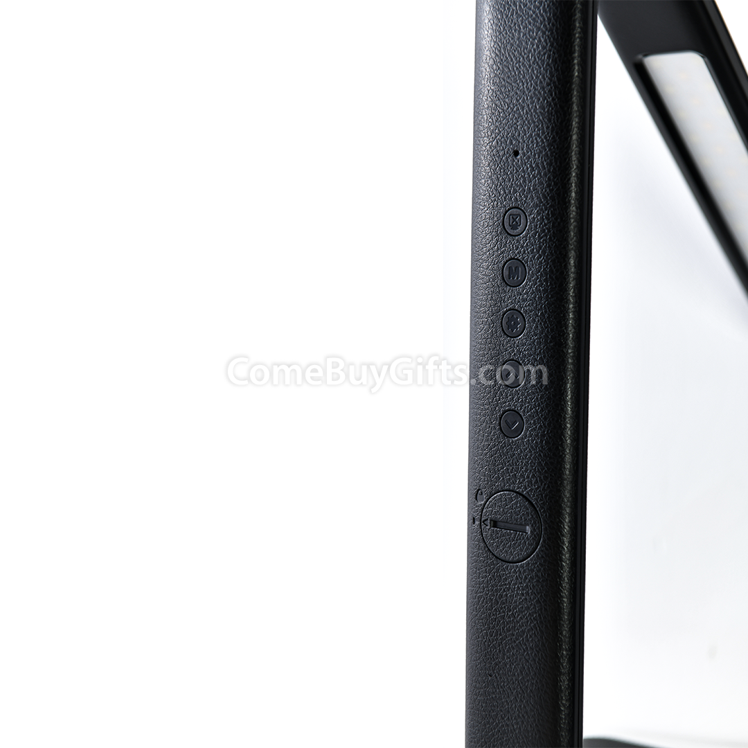 LED Desk Lamp with Flexible Arm, Alarm Clock and Built-in Wireless Charger